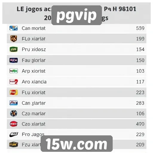 Os jogos mais acessados no pgvip em 2025